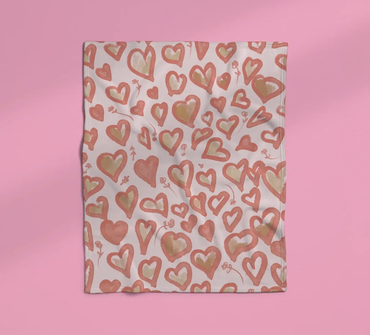 Lazy Love Hearts coperta in pile da anisillustration
