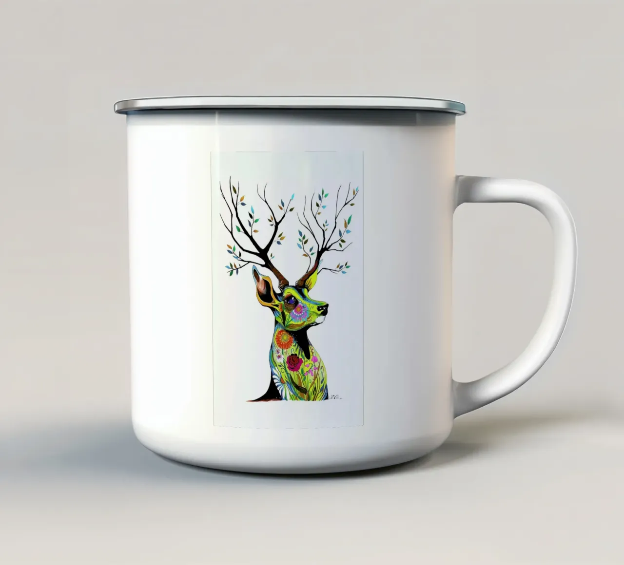 Deer Nature tazza in smalto da Pixie Cold