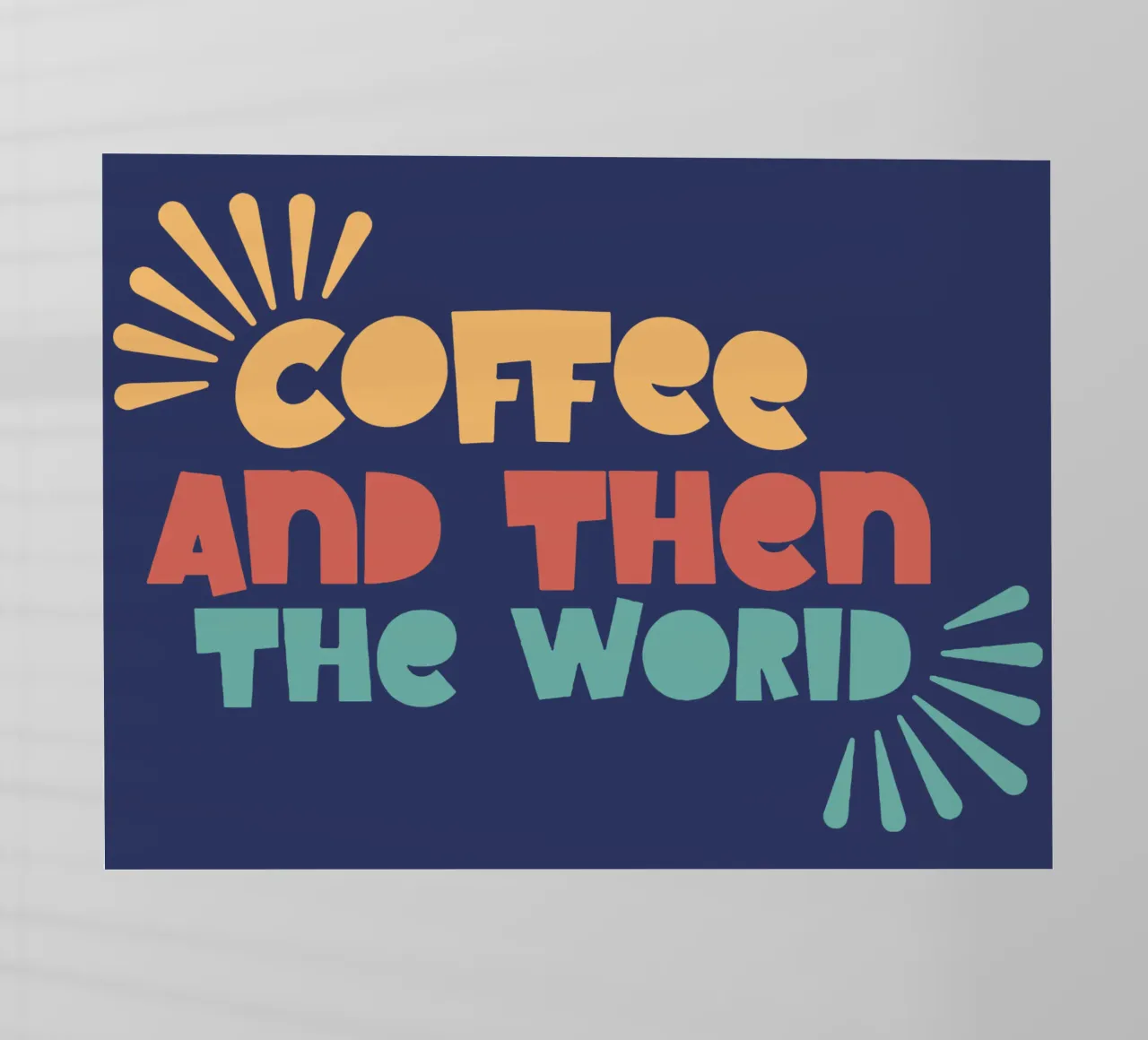 Il caffè e poi il mondo pellicola backlit da Gunawan Rb
