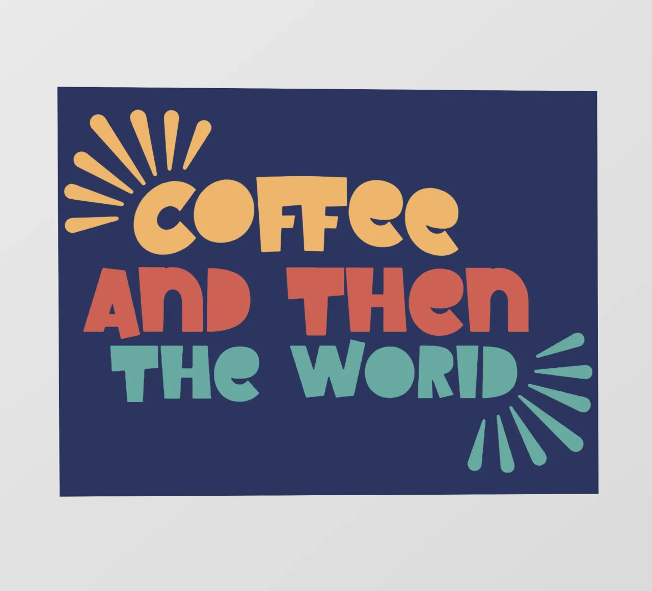 Il caffè e poi il mondo pellicola backlit da Gunawan Rb
