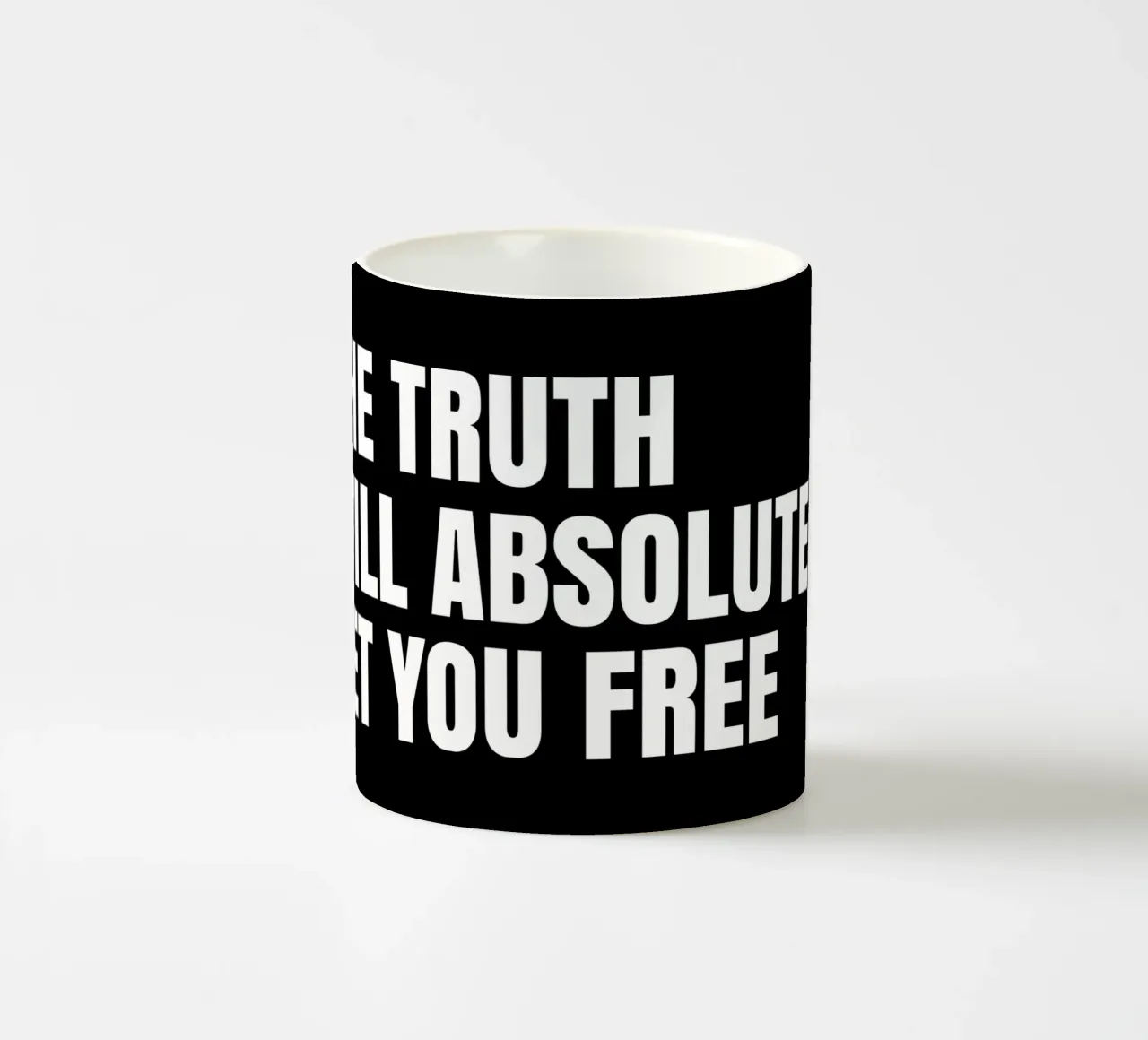 The truth will absolutely set you free tazza in ceramica da happieeagle