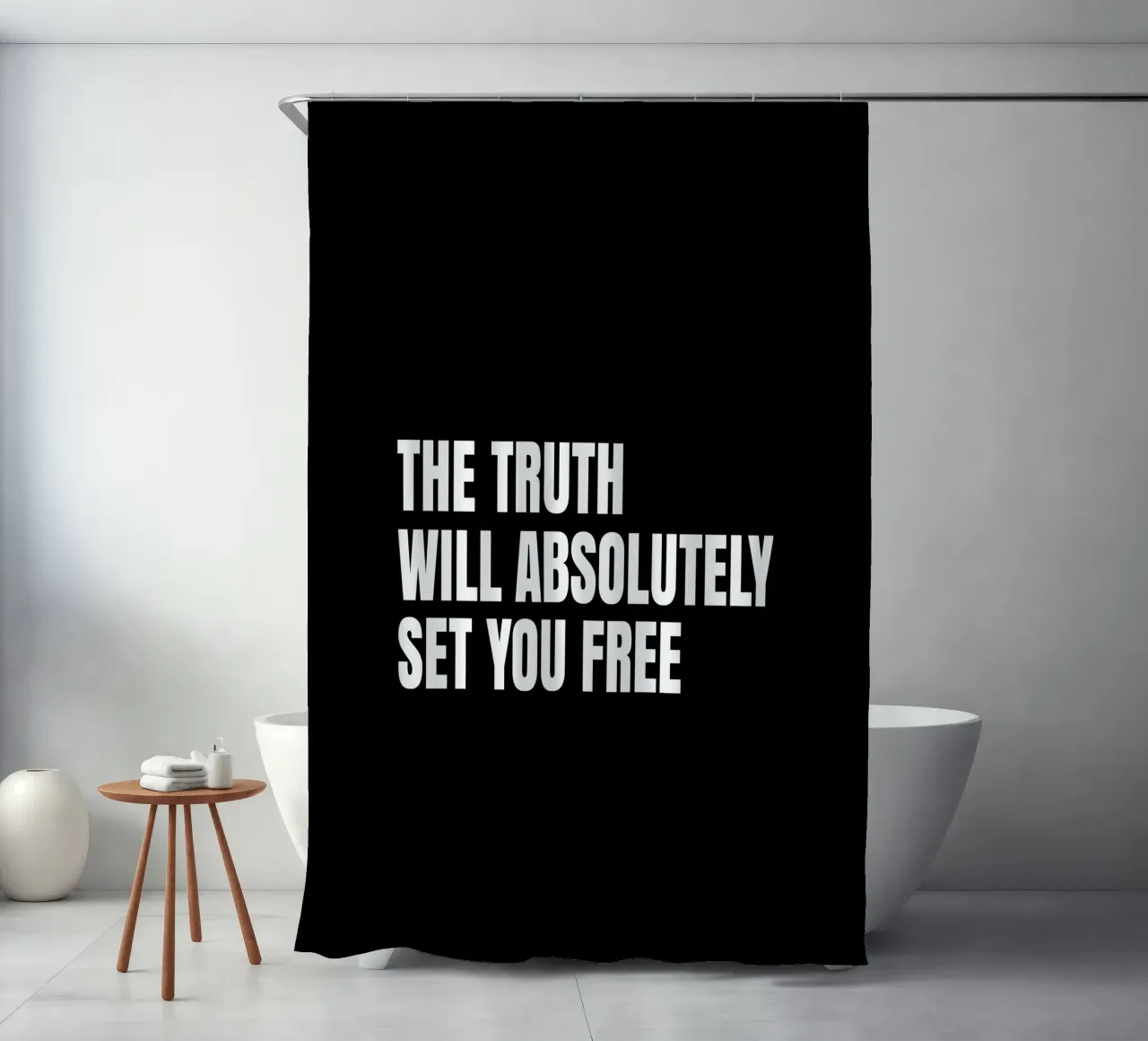 The truth will absolutely set you free Duschvorhang von happieeagle