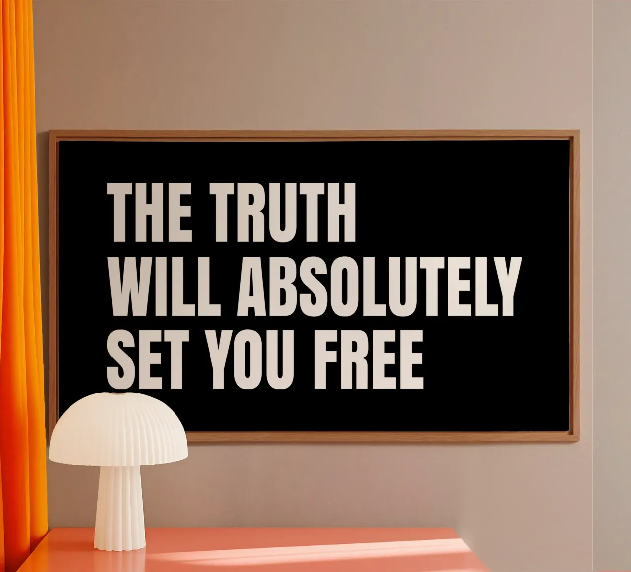 The truth will absolutely set you free alu-dibond by happieeagle