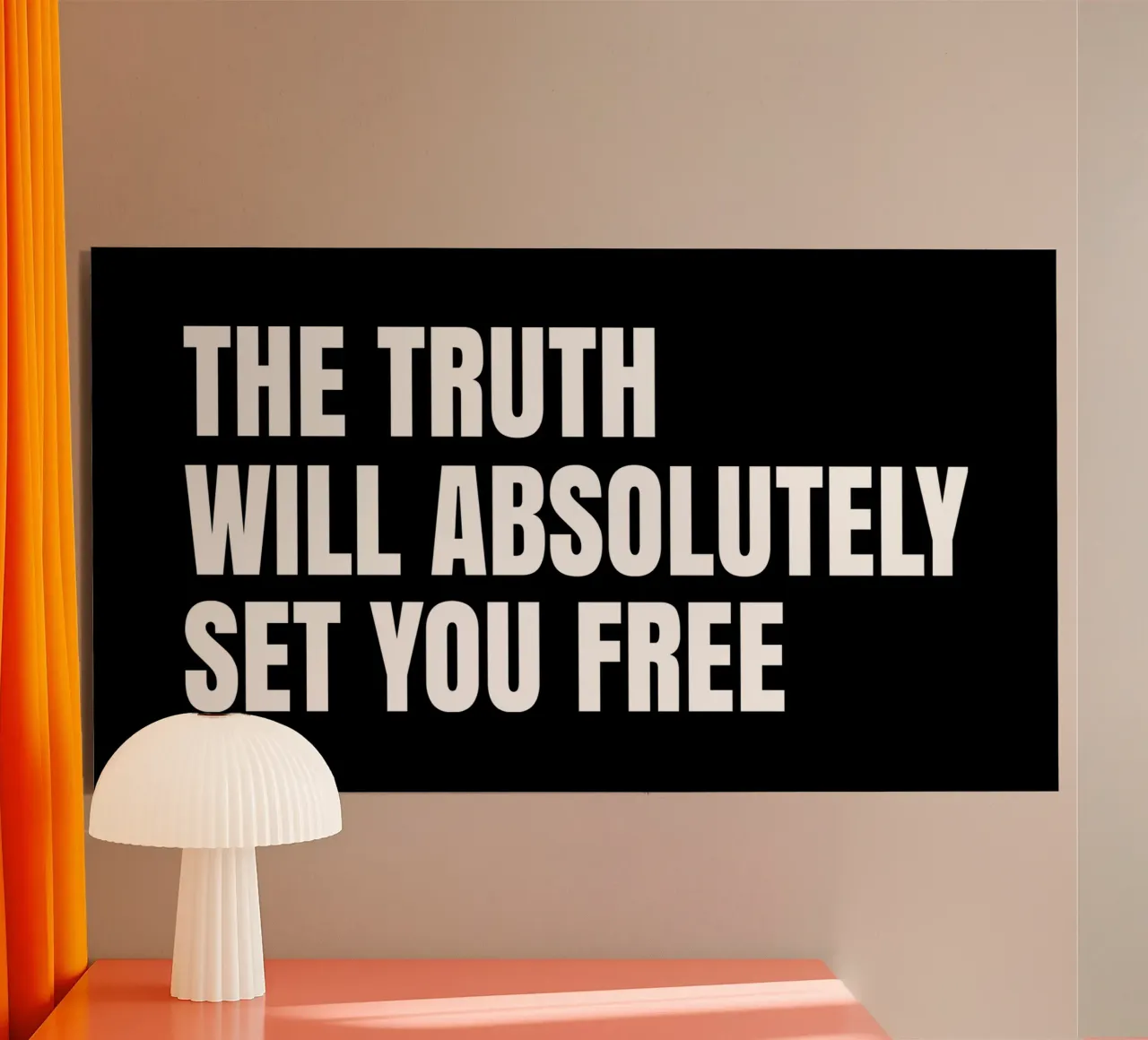 The truth will absolutely set you free alu-dibond by happieeagle