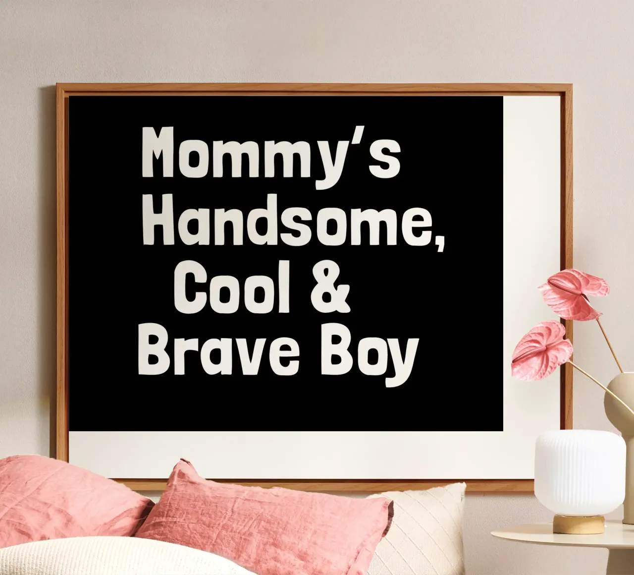 Mommy's handsome, cool and brave boy alluminio dibond da happieeagle
