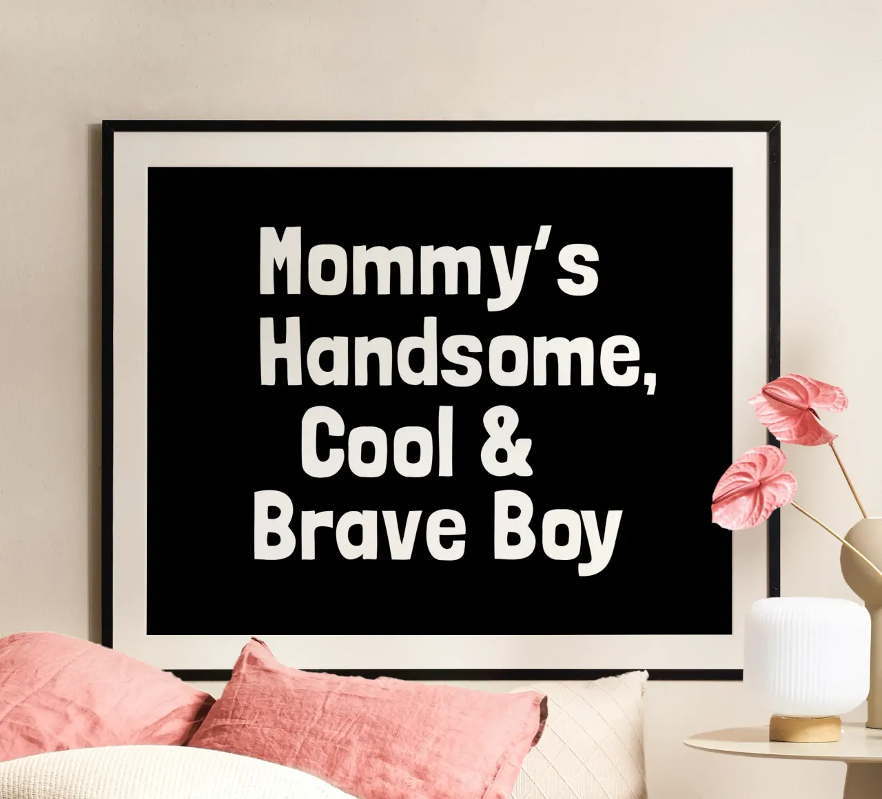 Mommy's handsome, cool and brave boy carta hahnemühle da happieeagle