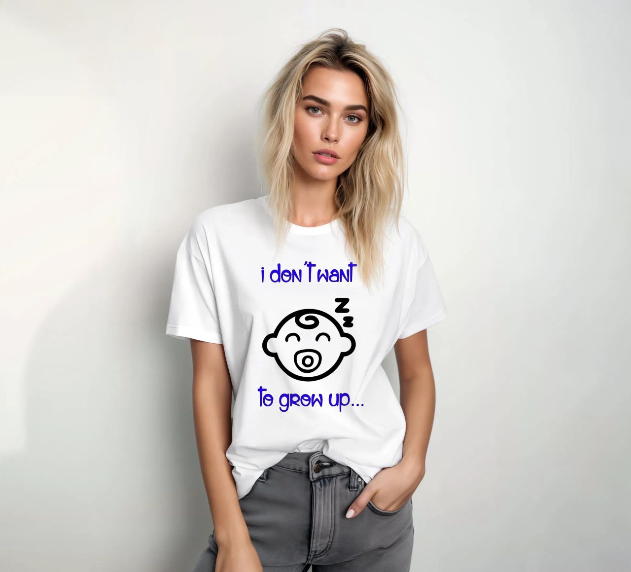 bambino non voglio crescere t-shirt da ririedis