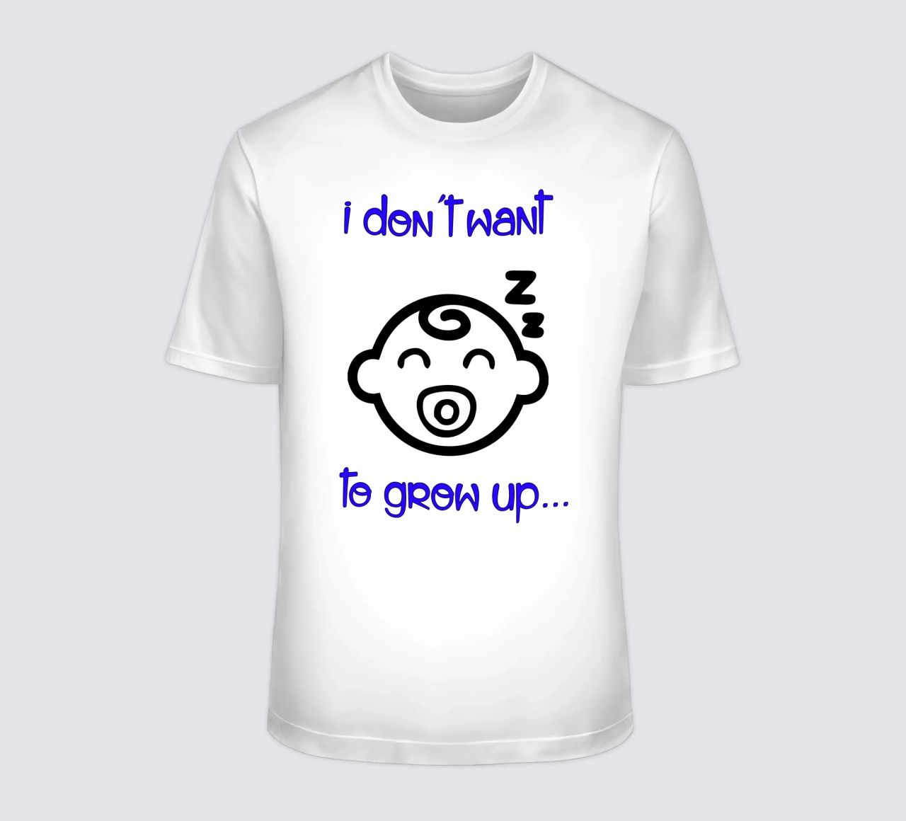 bambino non voglio crescere t-shirt da ririedis
