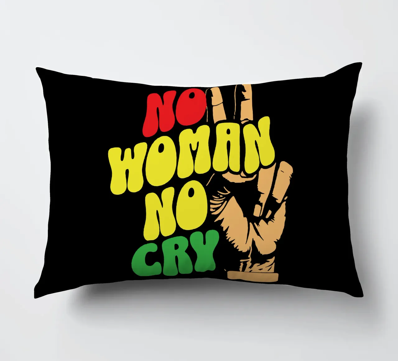 No Woman No Cry decorative cushion by Gunawan Rb