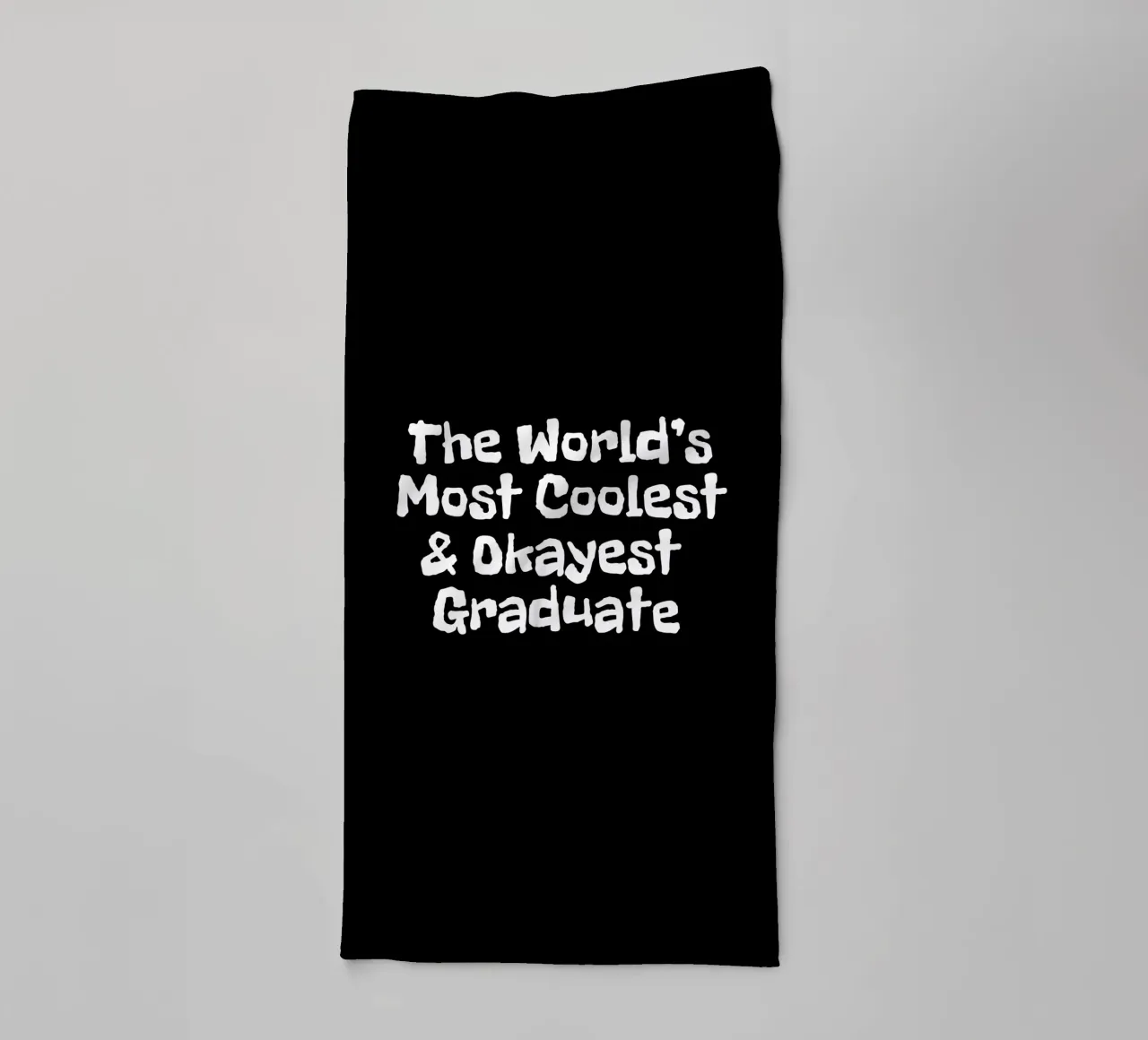 The world's most coolest and okayest graduate asciugamano da bagno da happieeagle