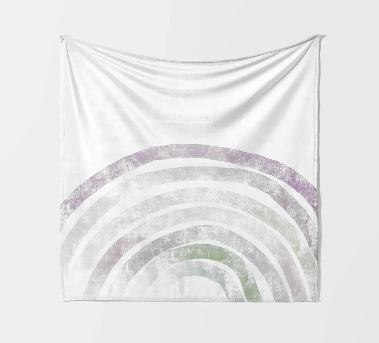 Rainbow with Name fleece blanket by Magnific