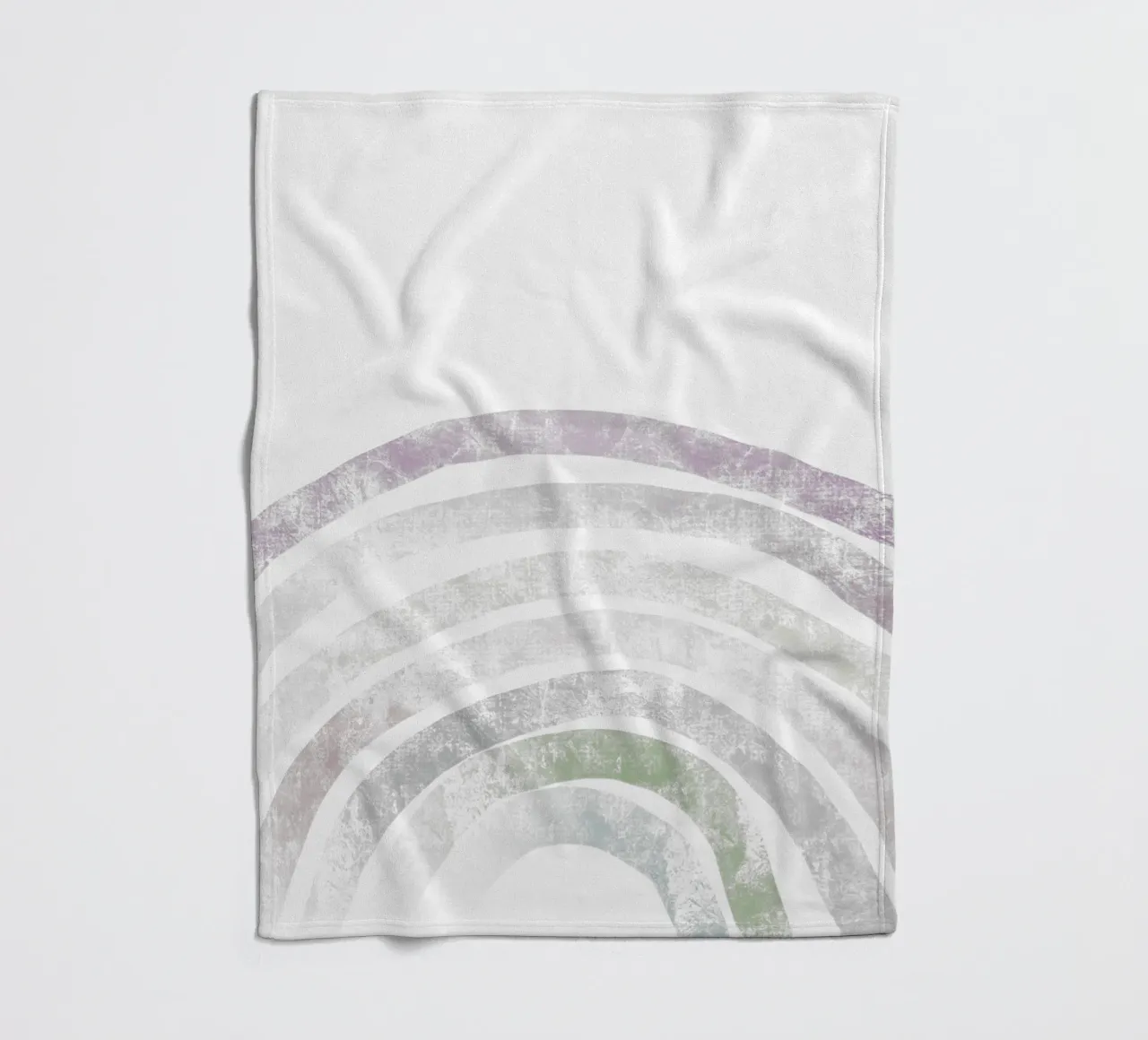 Rainbow with Name fleece blanket by Magnific