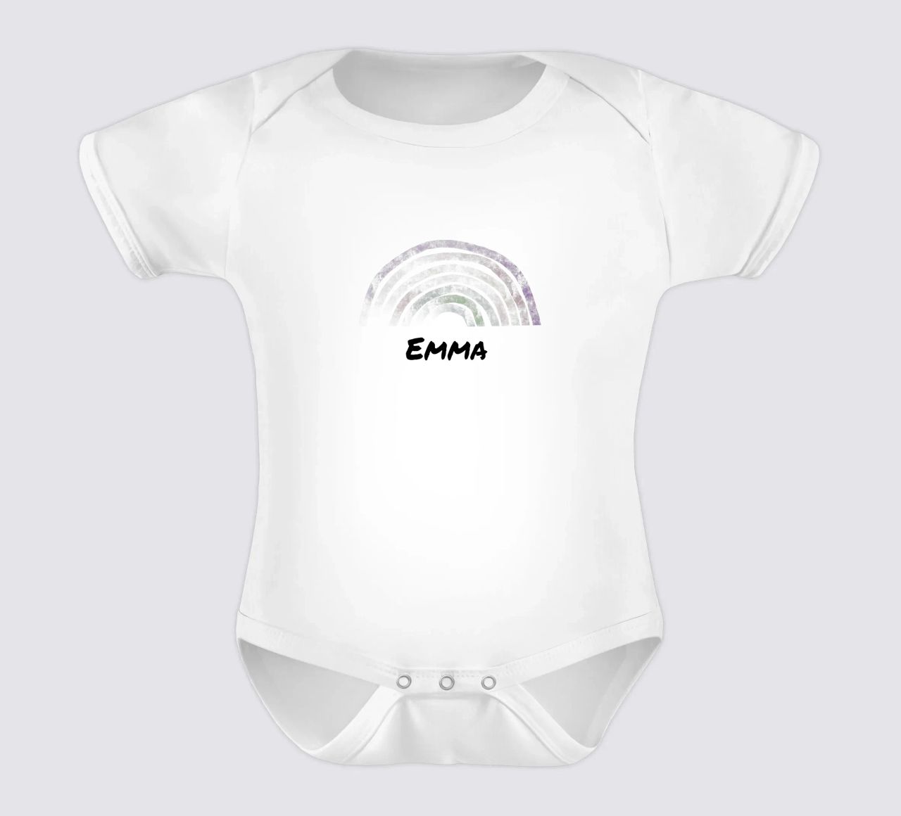 Rainbow with Name body neonato maniche corte da Magnific