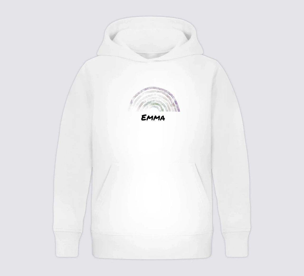 Rainbow with Name felpa bambino con cappuccio da Magnific