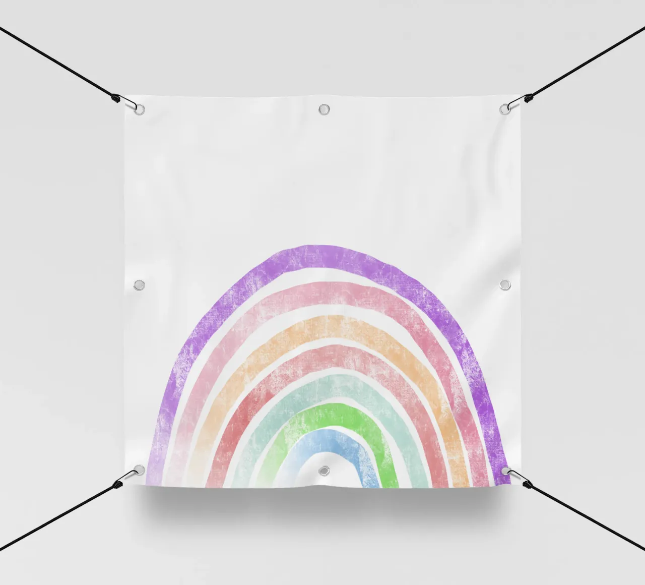 Rainbow with Name pvc cover by Magnific