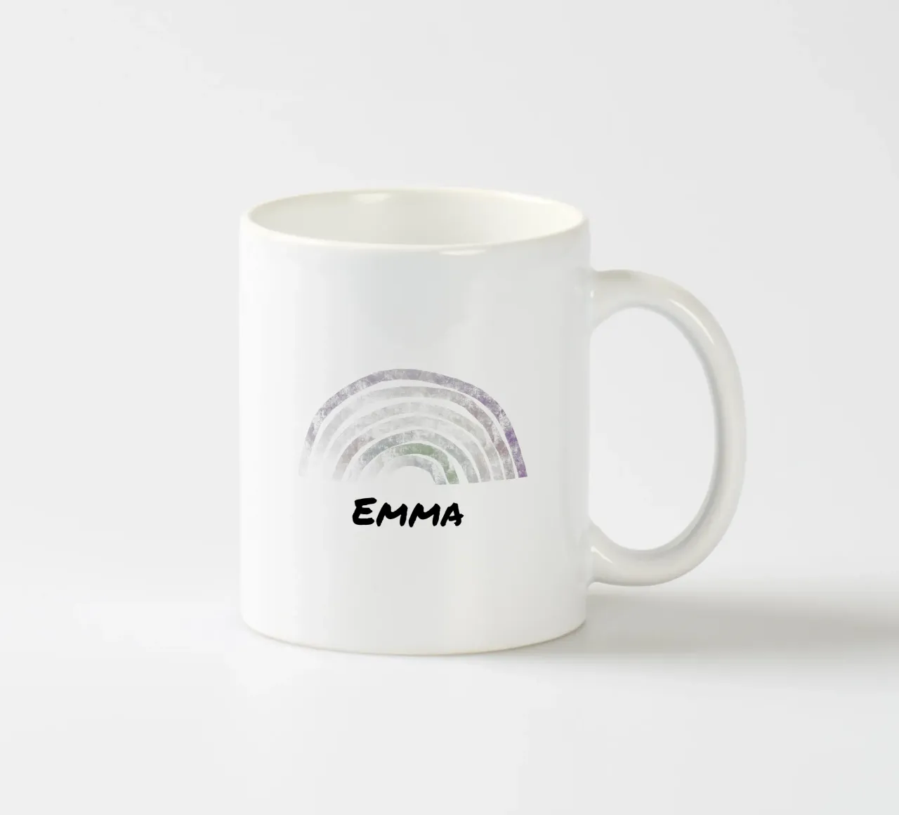 Rainbow with Name taza de cerámica de Magnific
