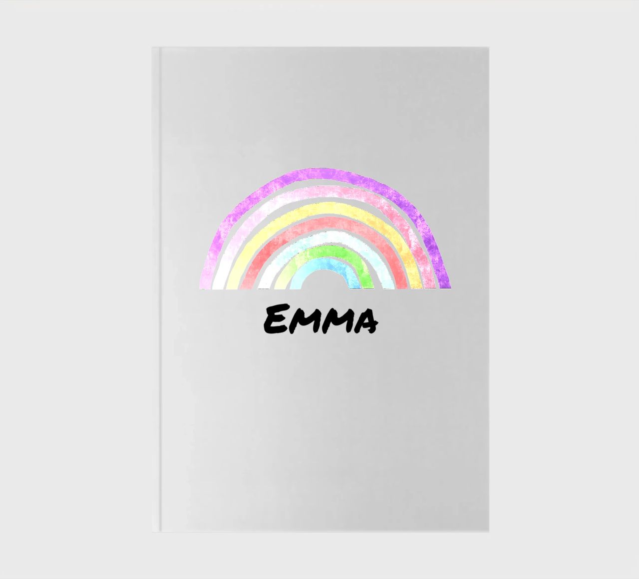 Rainbow with Name notebook by Magnific