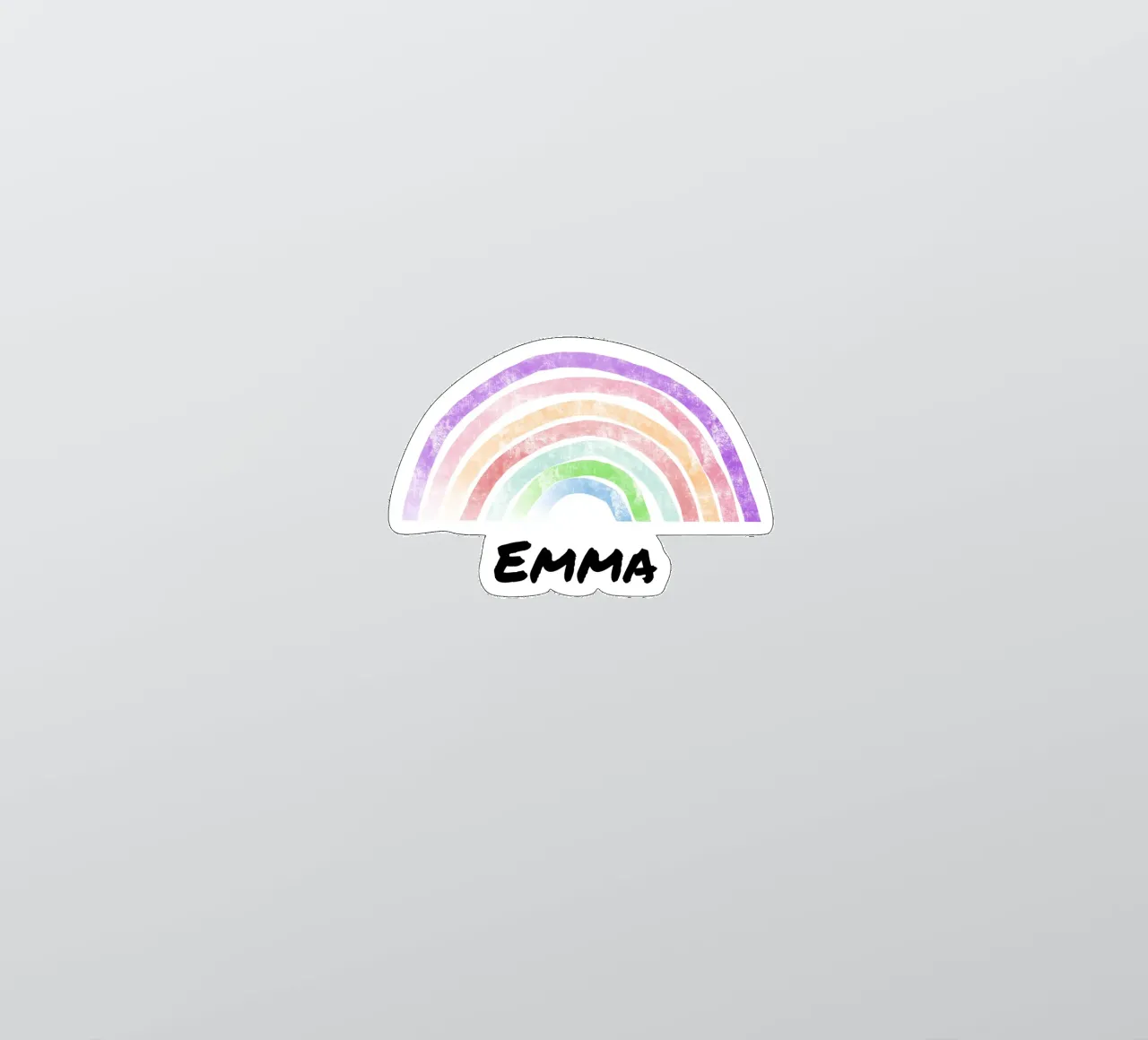 Rainbow with Name adesivo da Magnific