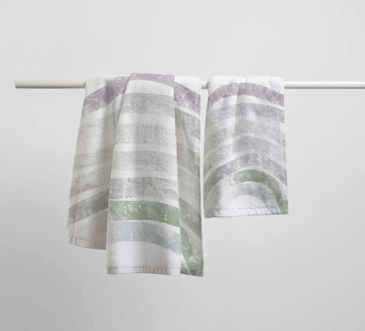 Rainbow with Name towel by Magnific