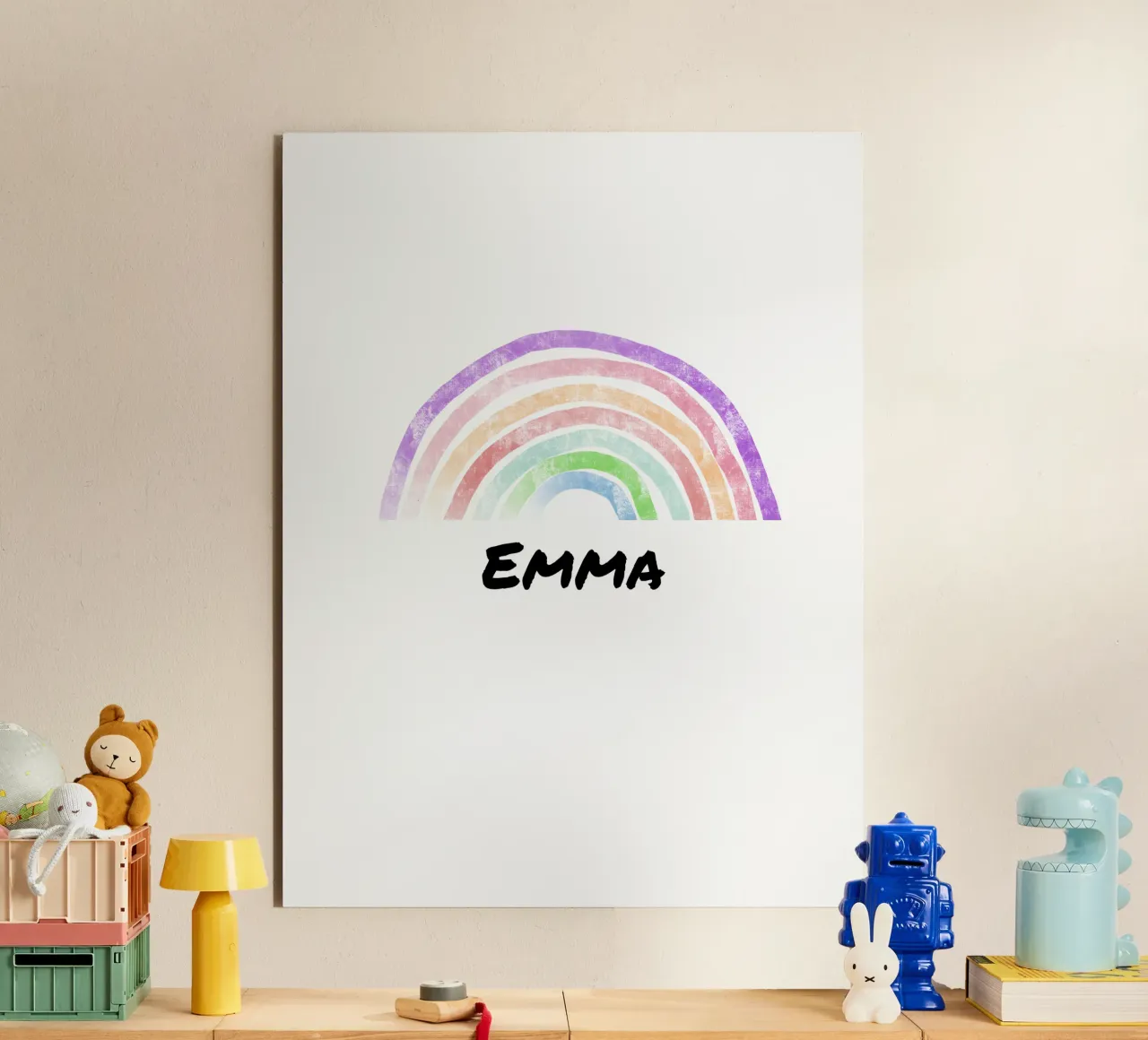 Rainbow with Name alluminio dibond da Magnific