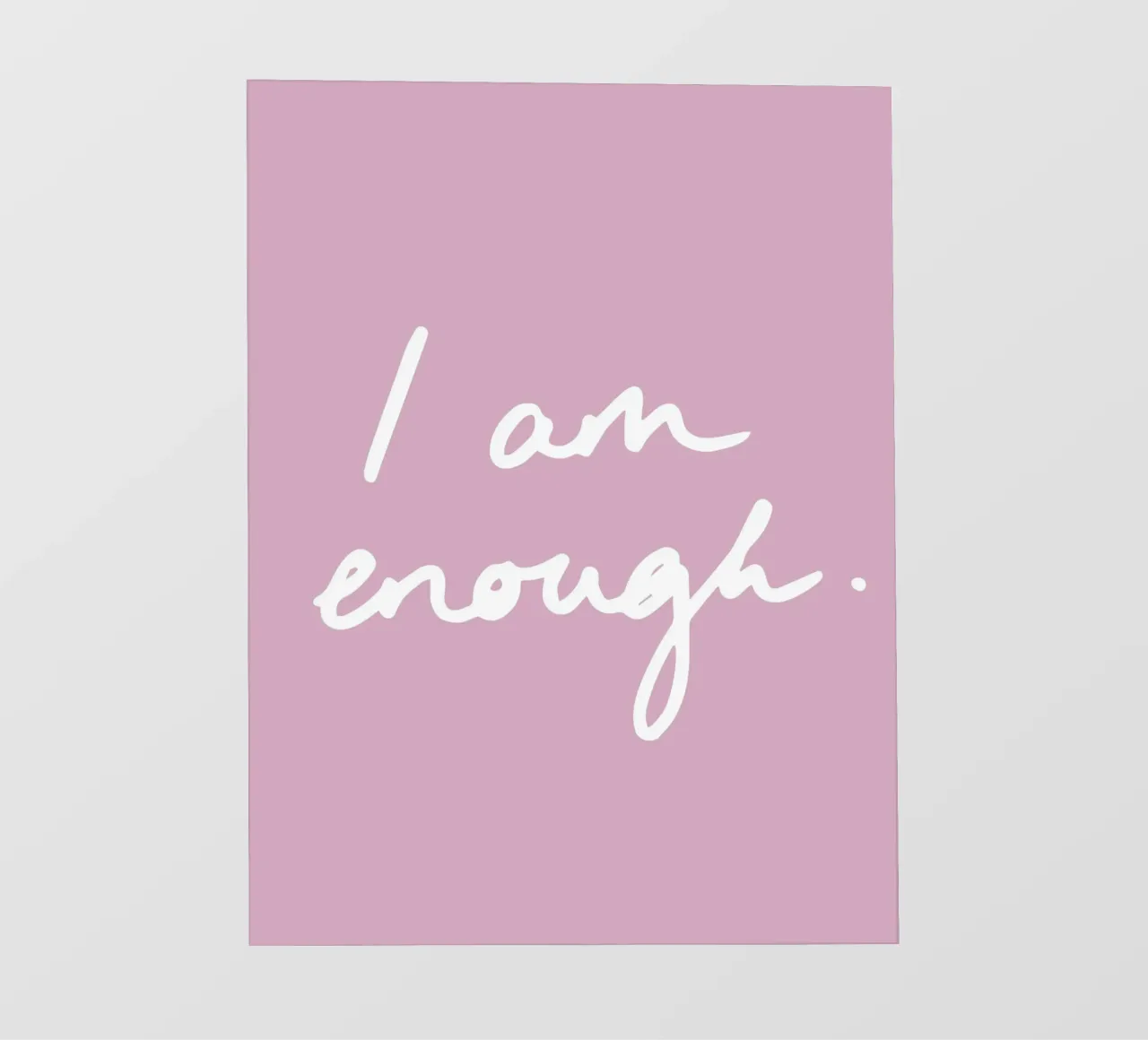 I am enough 1 telo in pvc da Studio Memb