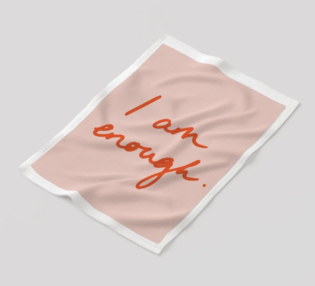 I am enough 2 coperta in pile da Studio Memb