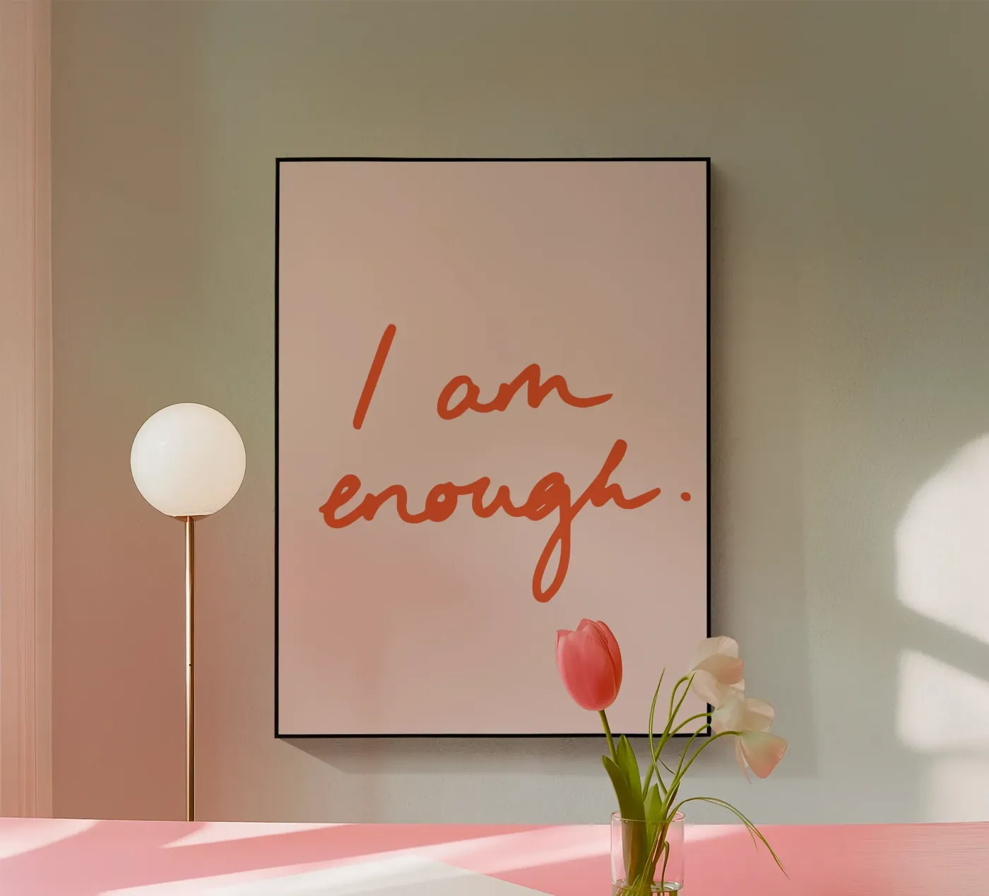I am enough 2 acryl van Studio Memb