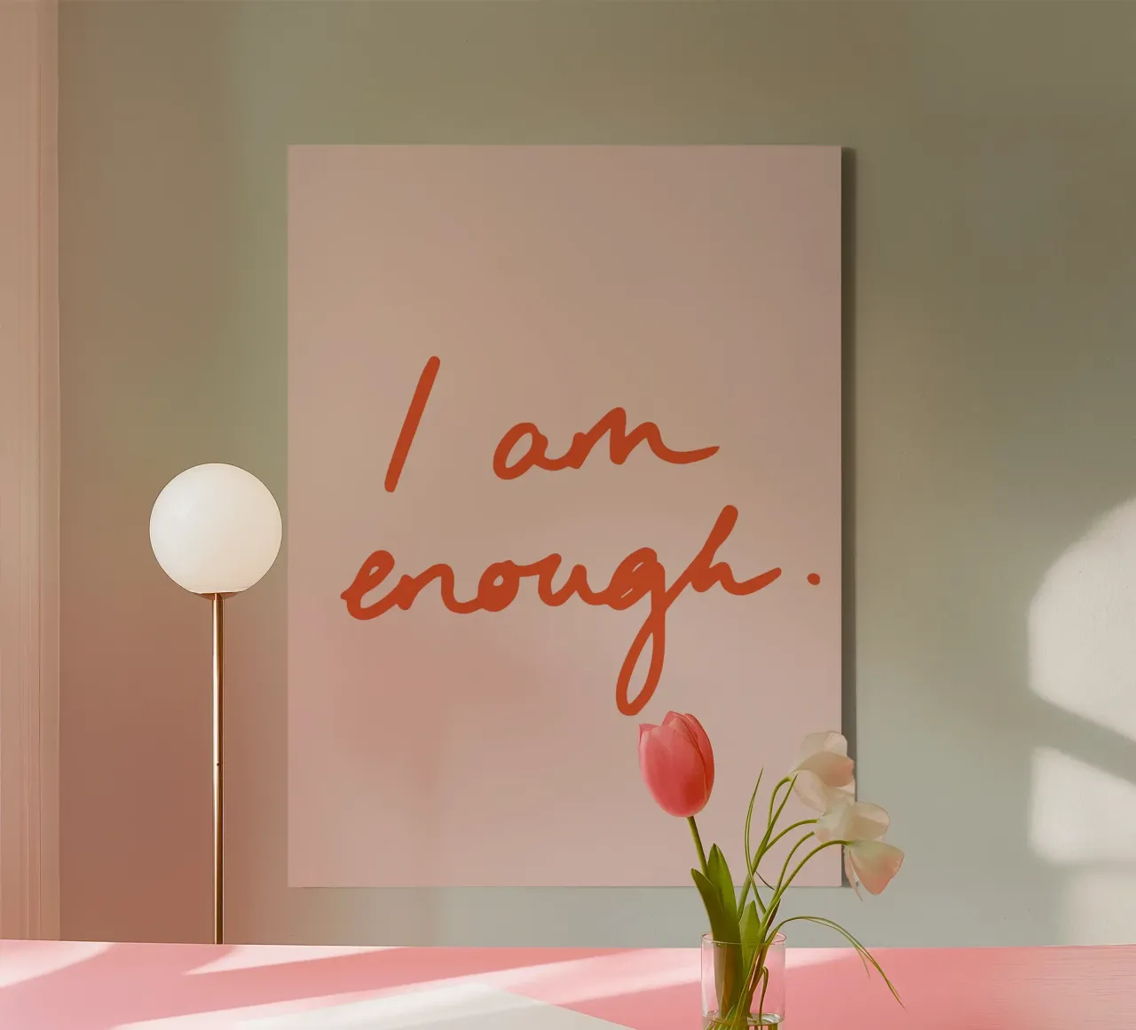 I am enough 2 tela con Cornice a cassetta da Studio Memb