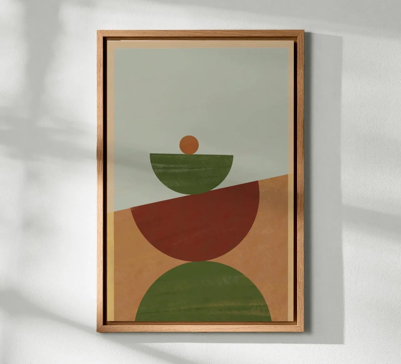 Abstract Geometric tela con Cornice a cassetta da nileshkikuuchise