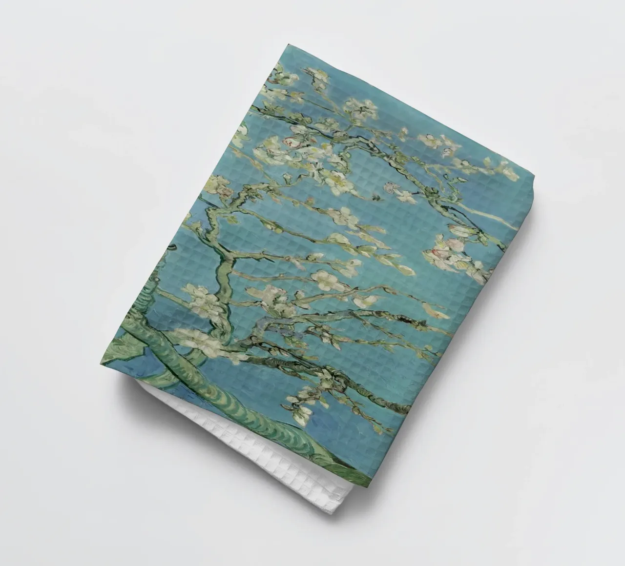 Vincent van Gogh - Takken met amandelbloesem theedoek van William Store