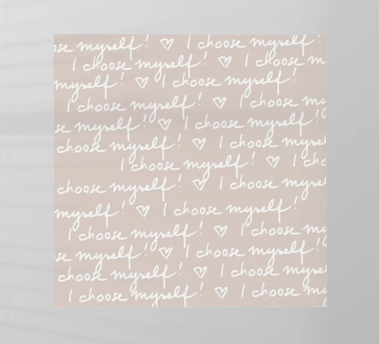 I choose myself 1 pellicola backlit da Studio Memb