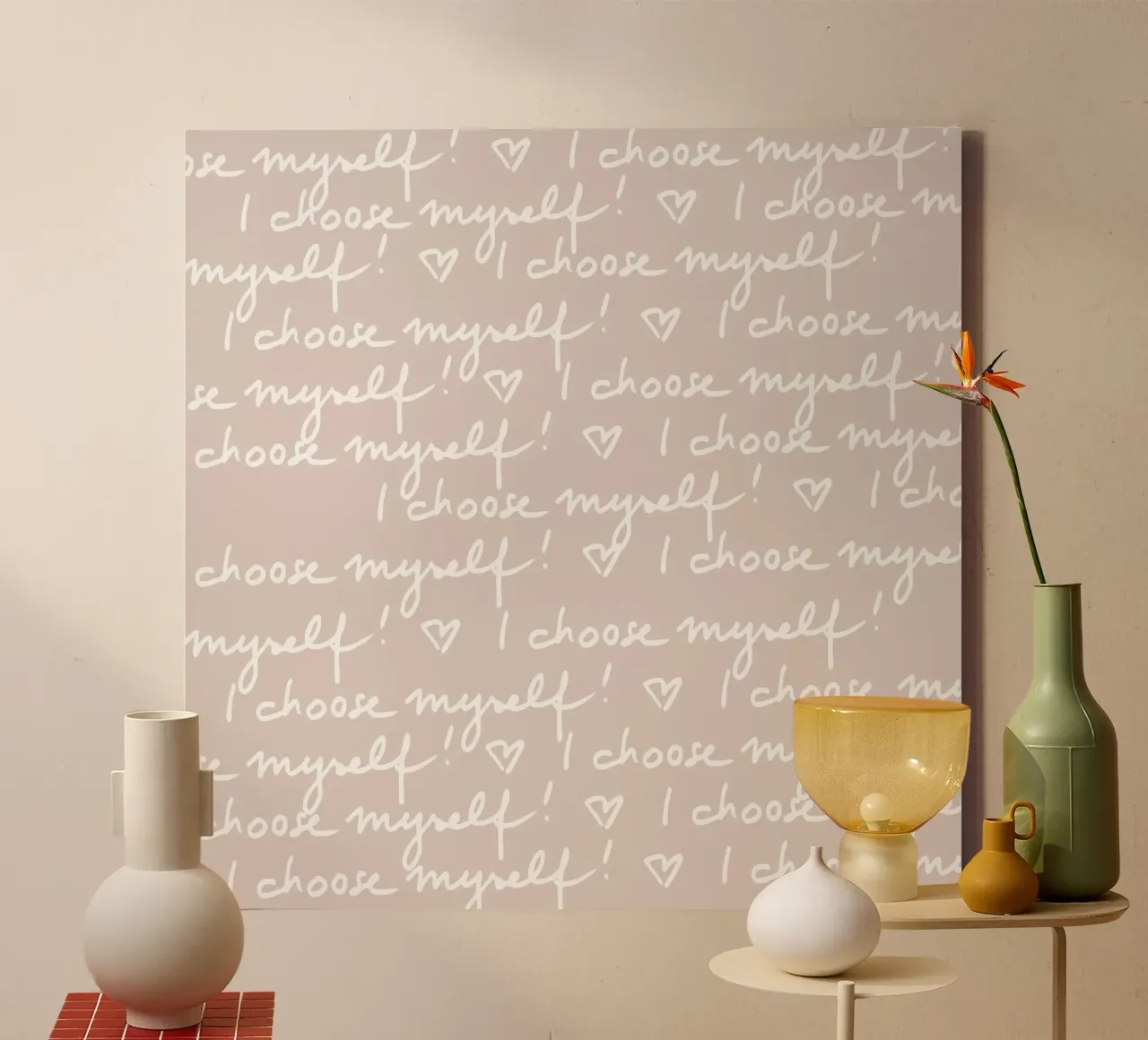 I choose myself 1 tela con Cornice a cassetta da Studio Memb