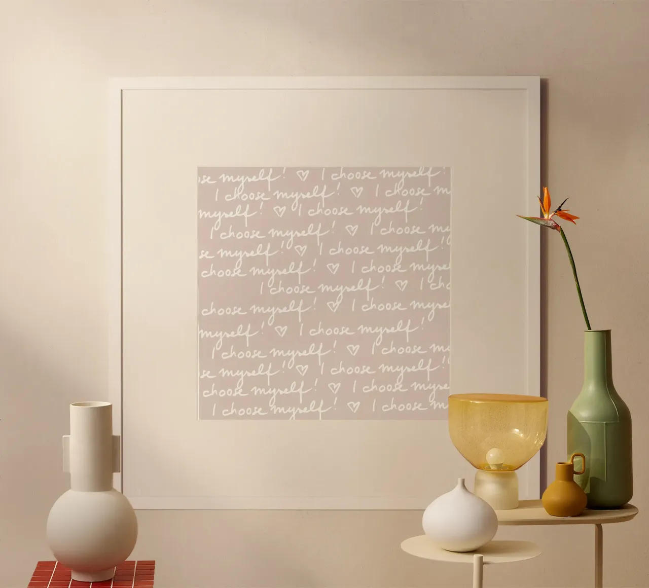 I choose myself 1 poster con marco de madera de Studio Memb