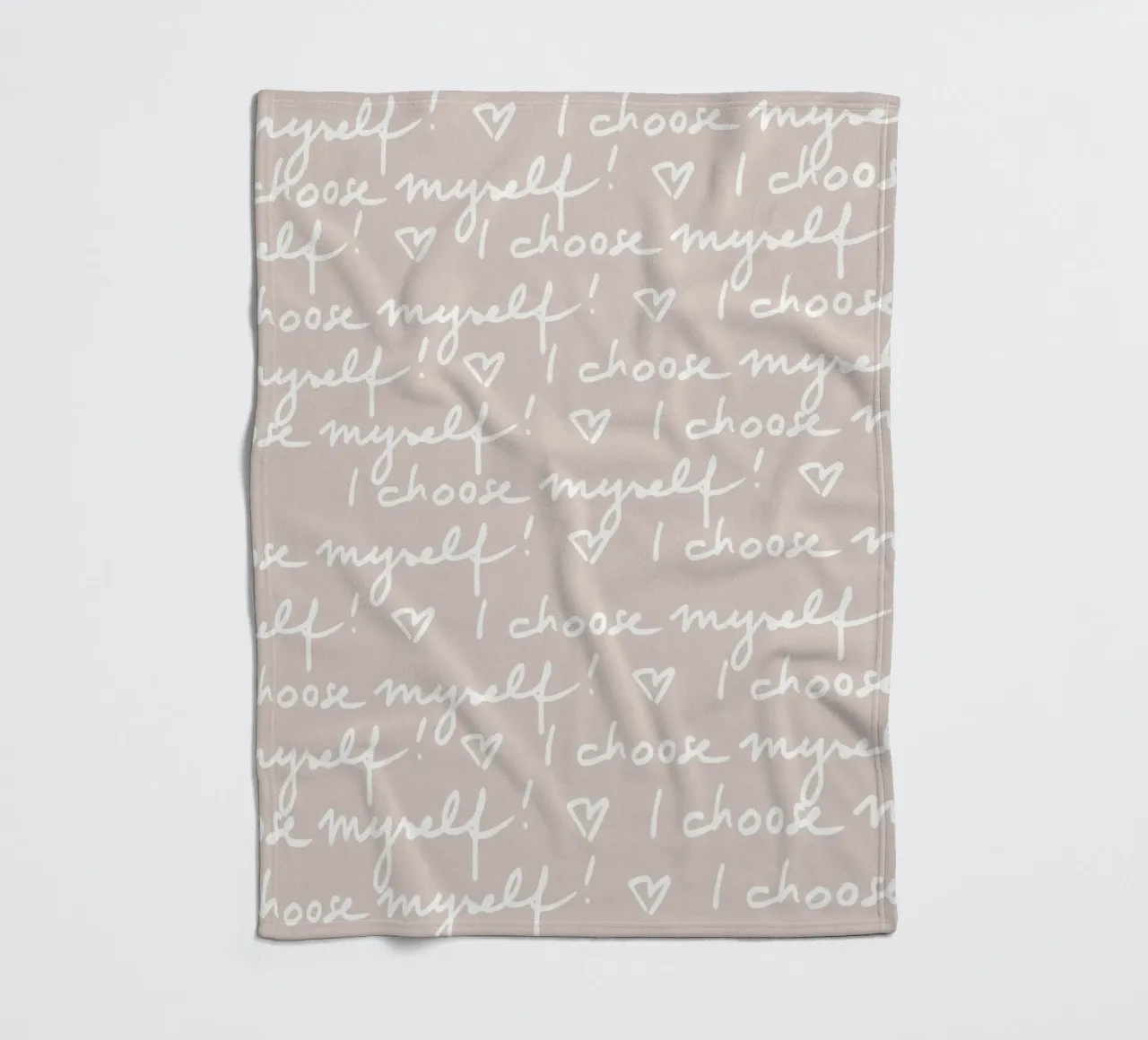 I choose myself 1 coperta in pile da Studio Memb