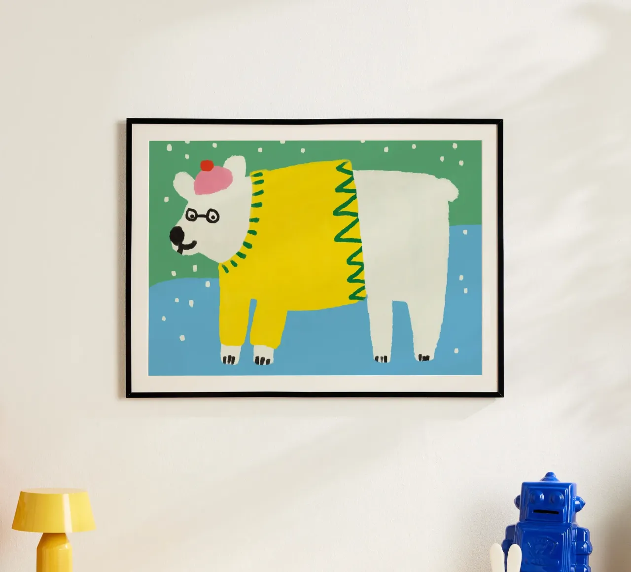 Eisbär poster con telaio in legno da bueronoull