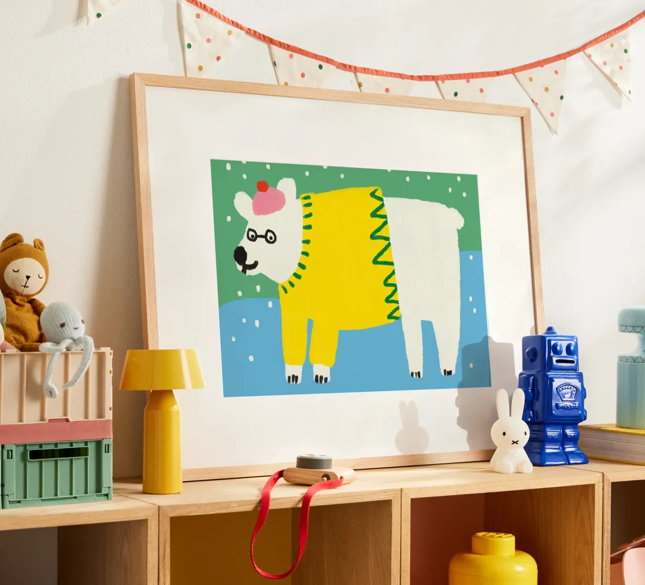 Eisbär poster con telaio in legno da bueronoull
