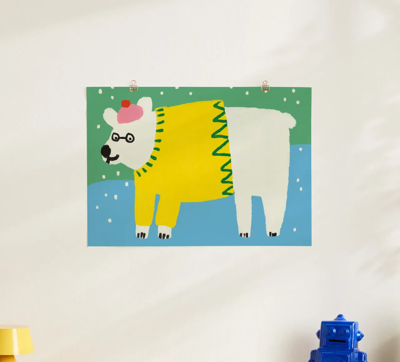 Eisbär poster con telaio in legno da bueronoull