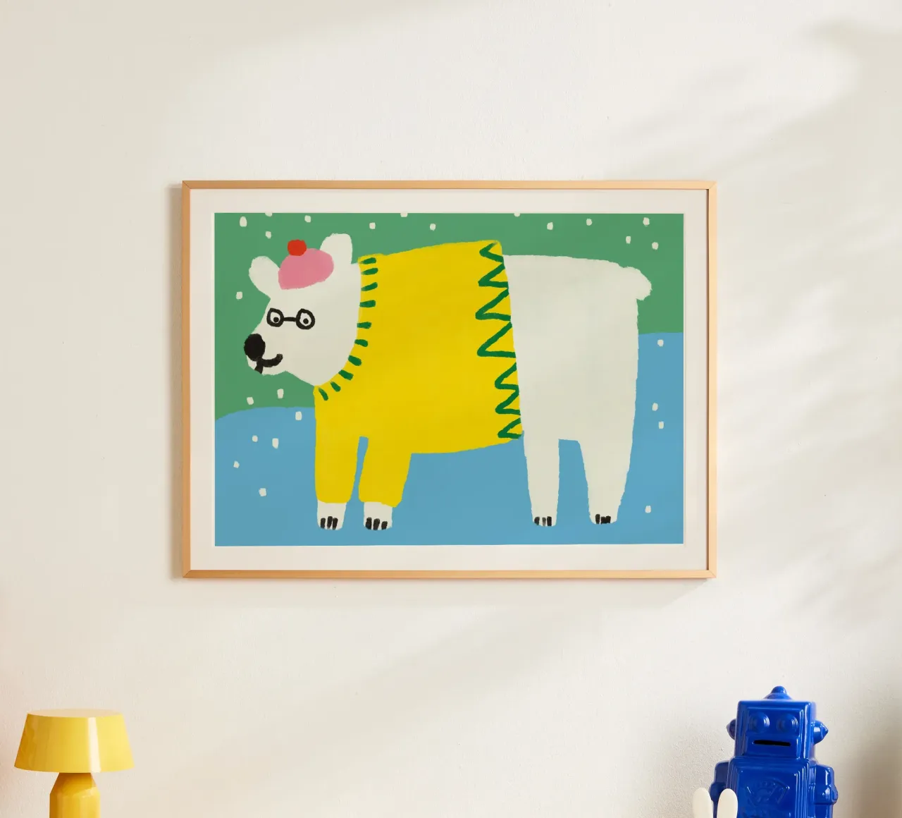 Eisbär poster con telaio in legno da bueronoull
