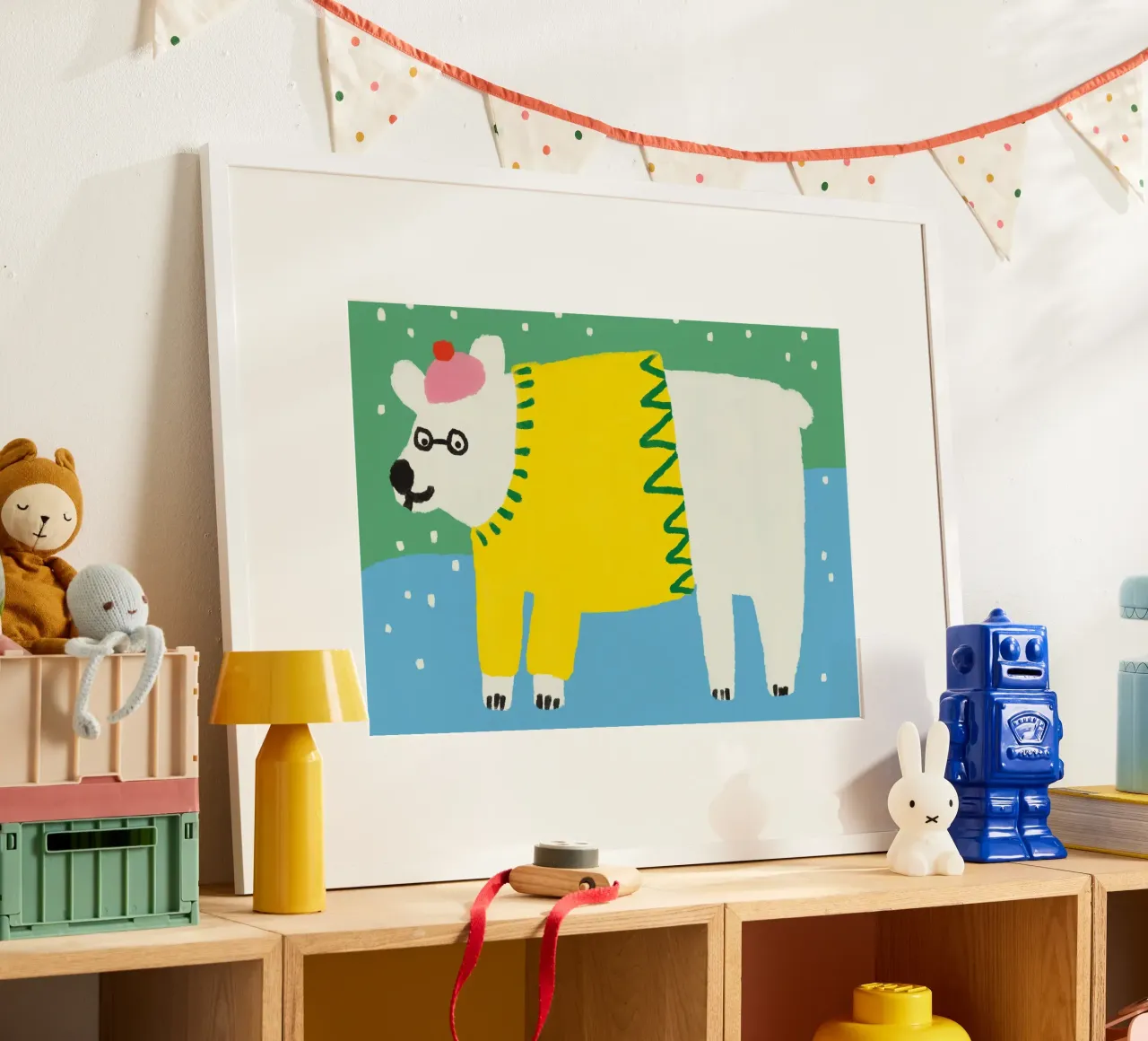 Eisbär poster con telaio in legno da bueronoull