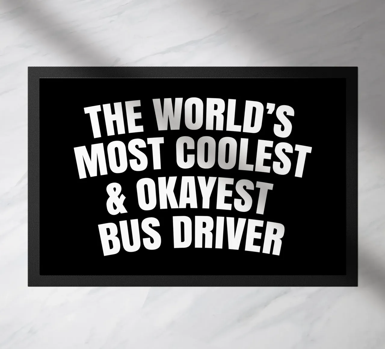 World's most coolest and okayest bus driver deurmat van happieeagle