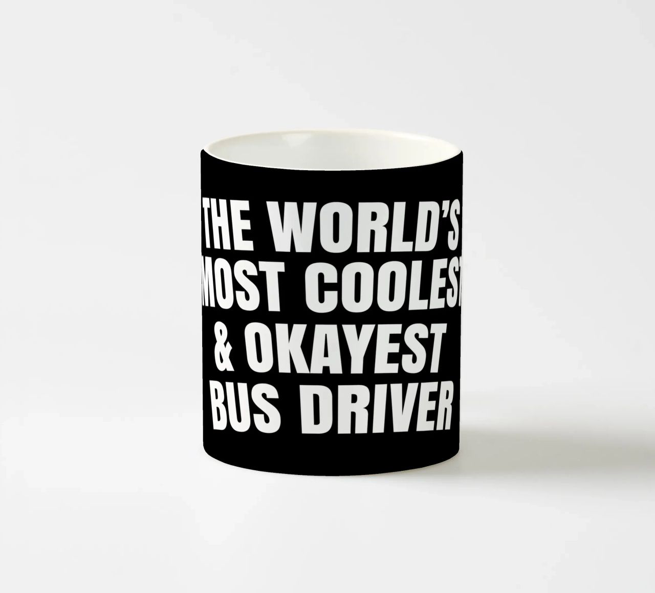 World's most coolest and okayest bus driver tazza in ceramica da happieeagle