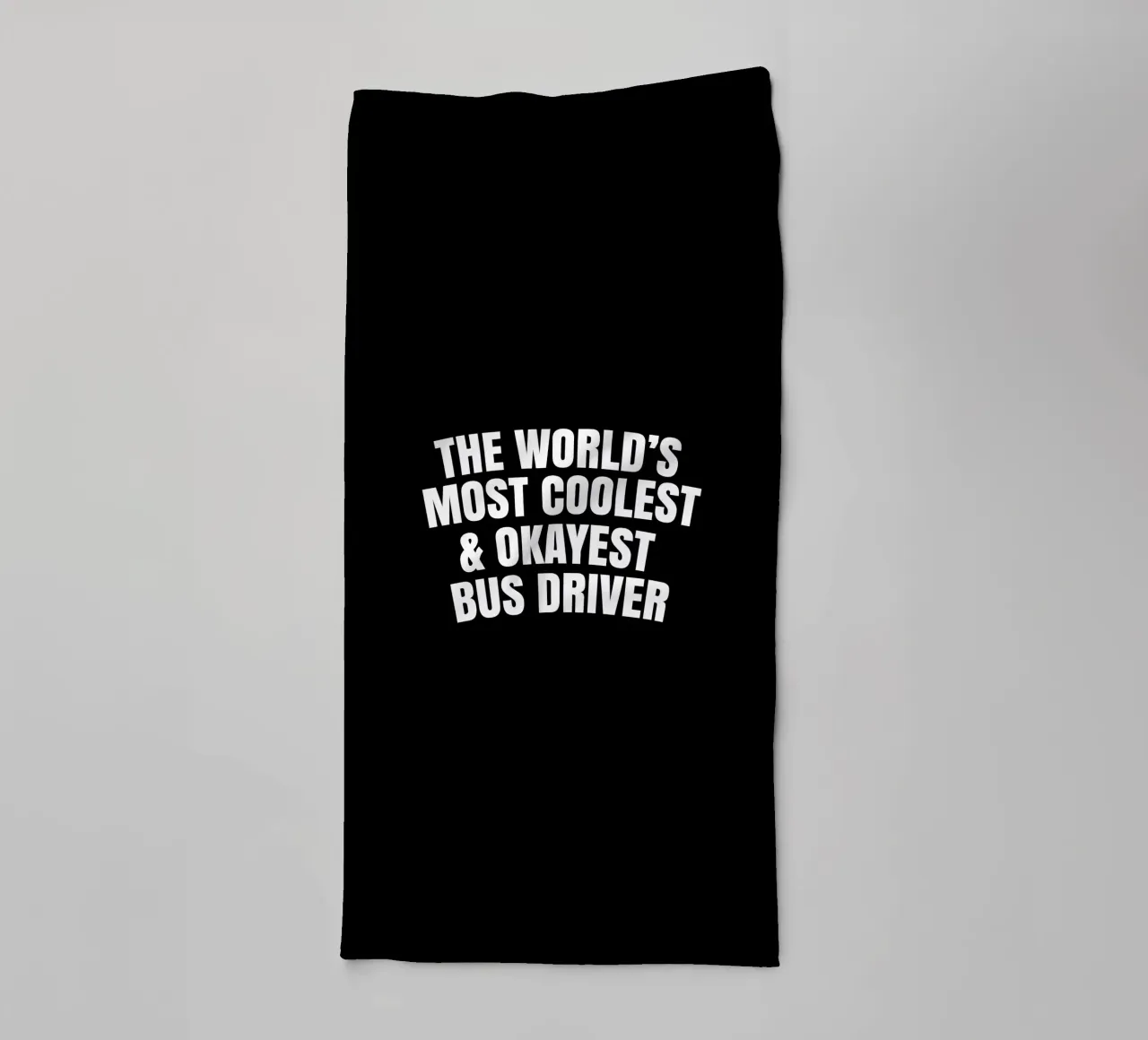 World's most coolest and okayest bus driver asciugamano da bagno da happieeagle