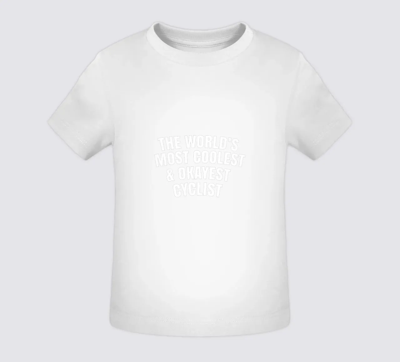 The world's most coolest and okayest cyclist maglietta neonato da happieeagle