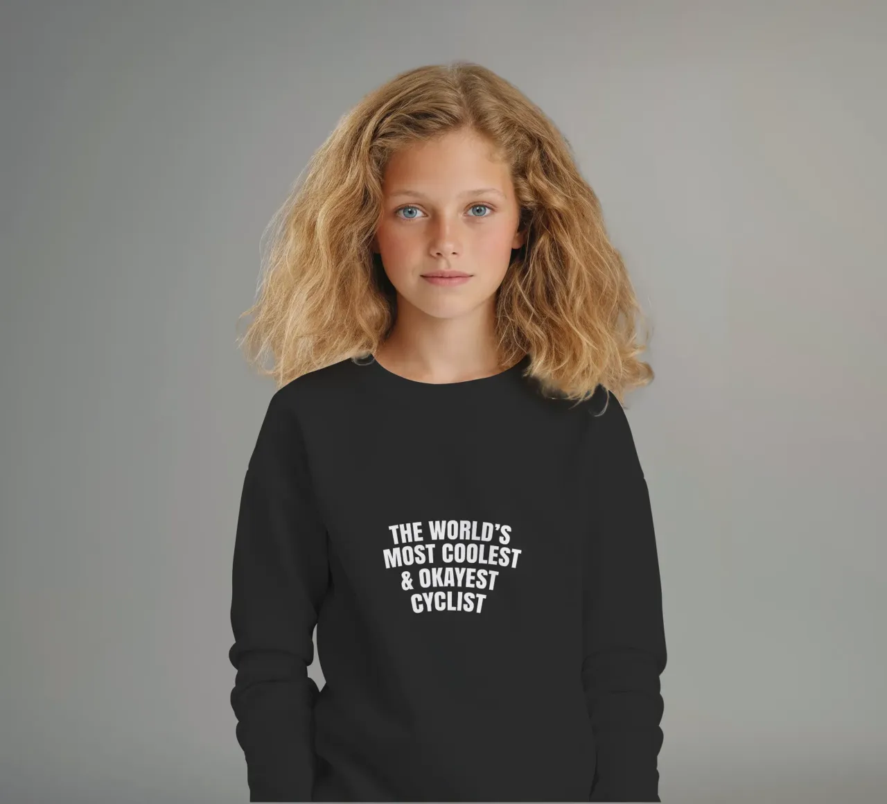 The world's most coolest and okayest cyclist felpa bambino da happieeagle