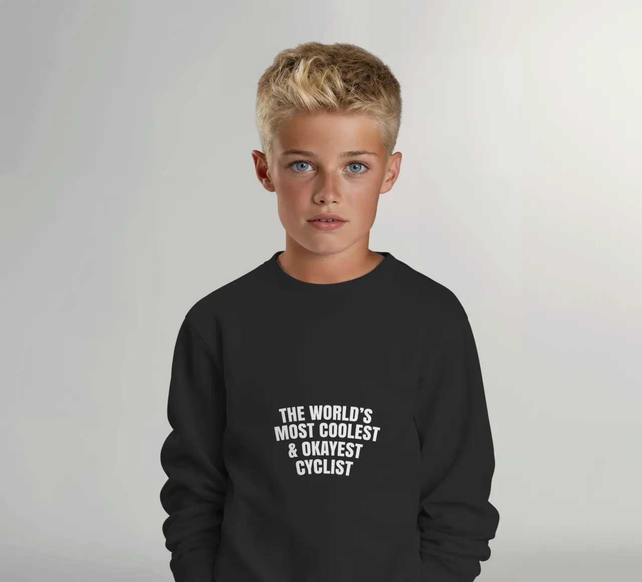 The world's most coolest and okayest cyclist felpa bambino da happieeagle