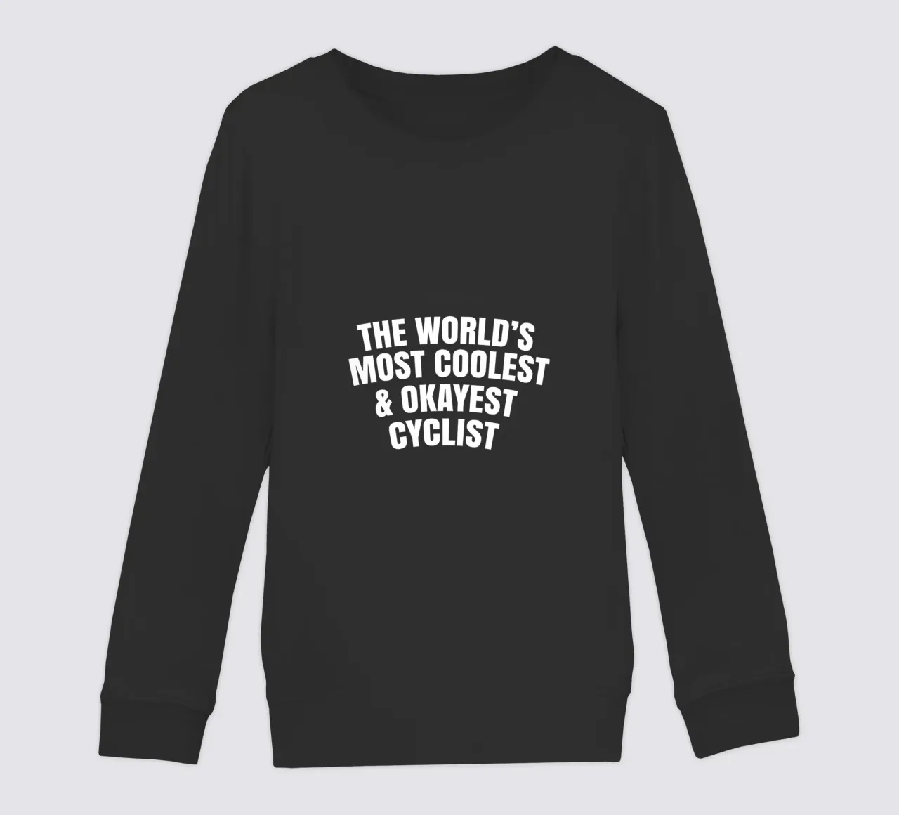 The world's most coolest and okayest cyclist felpa bambino da happieeagle