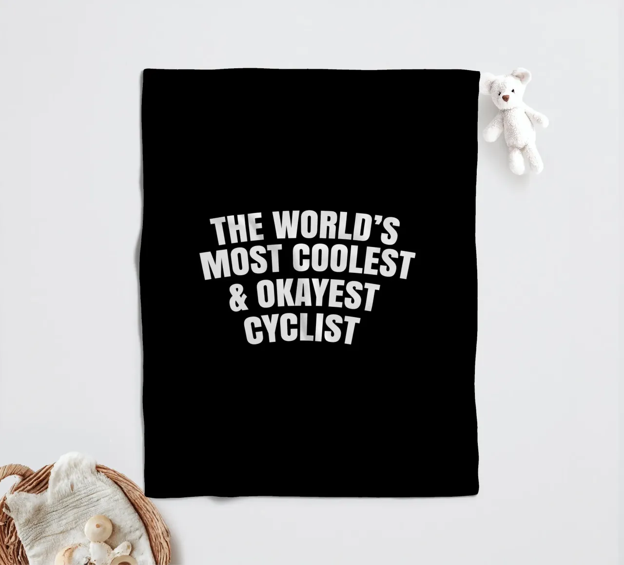 The world's most coolest and okayest cyclist coperta in pile da happieeagle