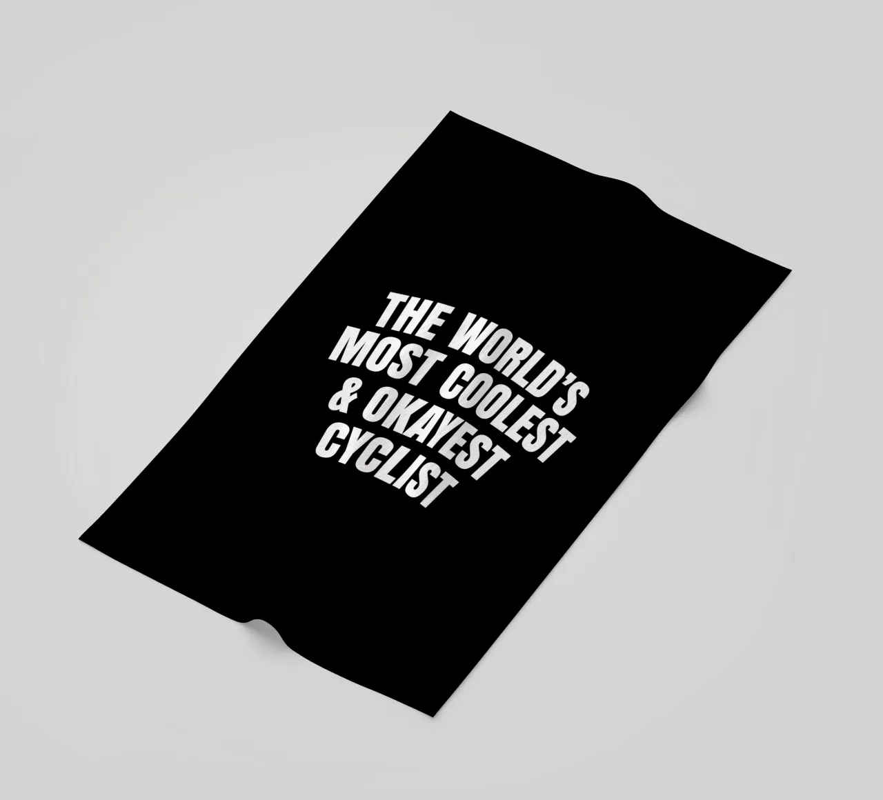 The world's most coolest and okayest cyclist serviette de plage de happieeagle