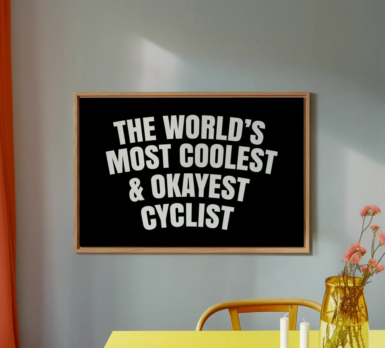 The world's most coolest and okayest cyclist alluminio dibond da happieeagle