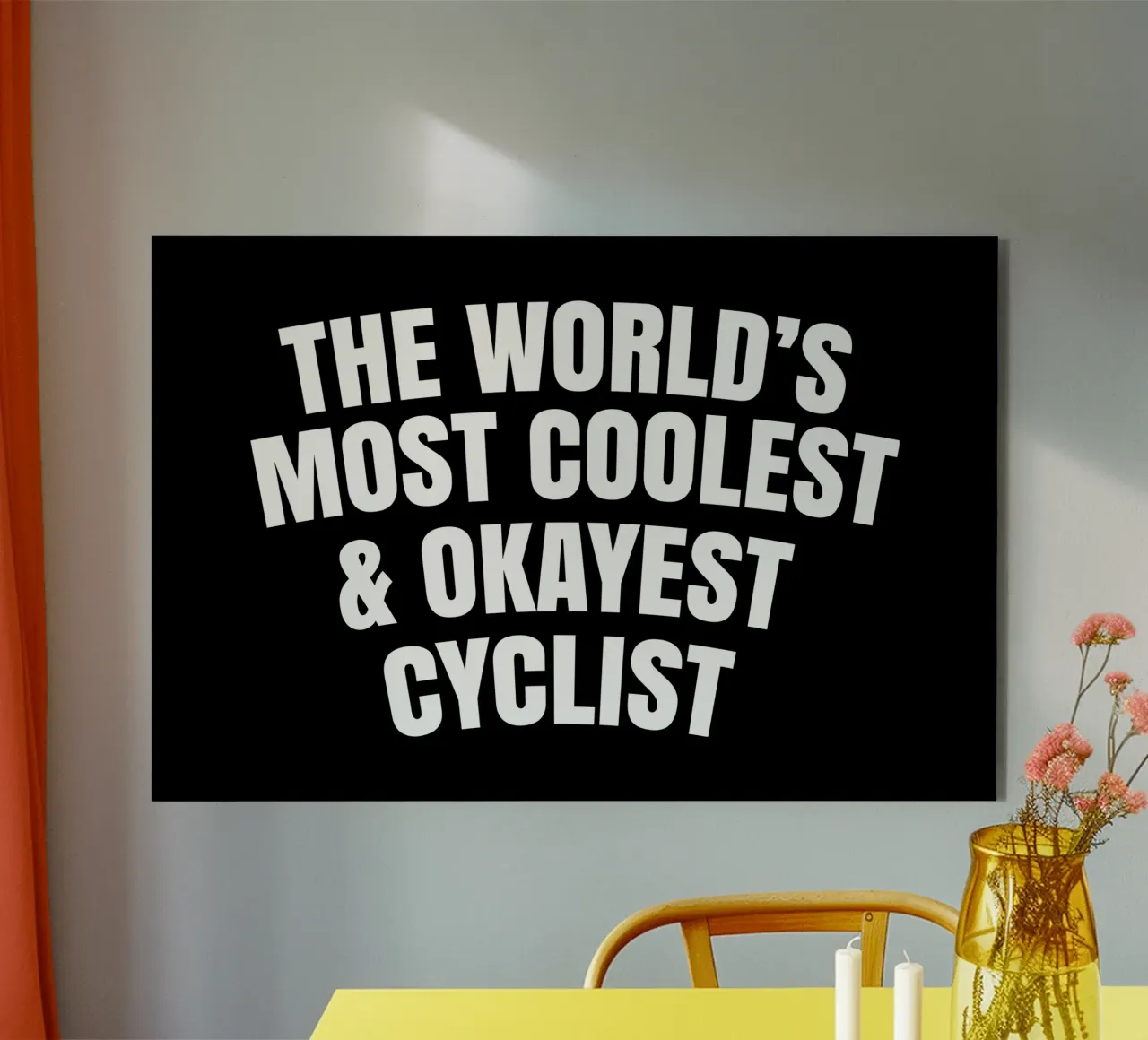 The world's most coolest and okayest cyclist alluminio dibond da happieeagle